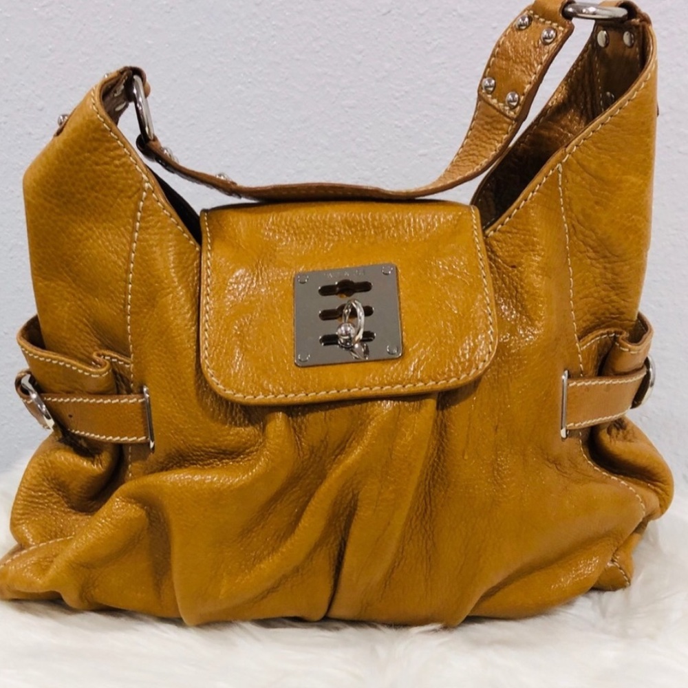 Paul & Joe tan leather shoulder bag
